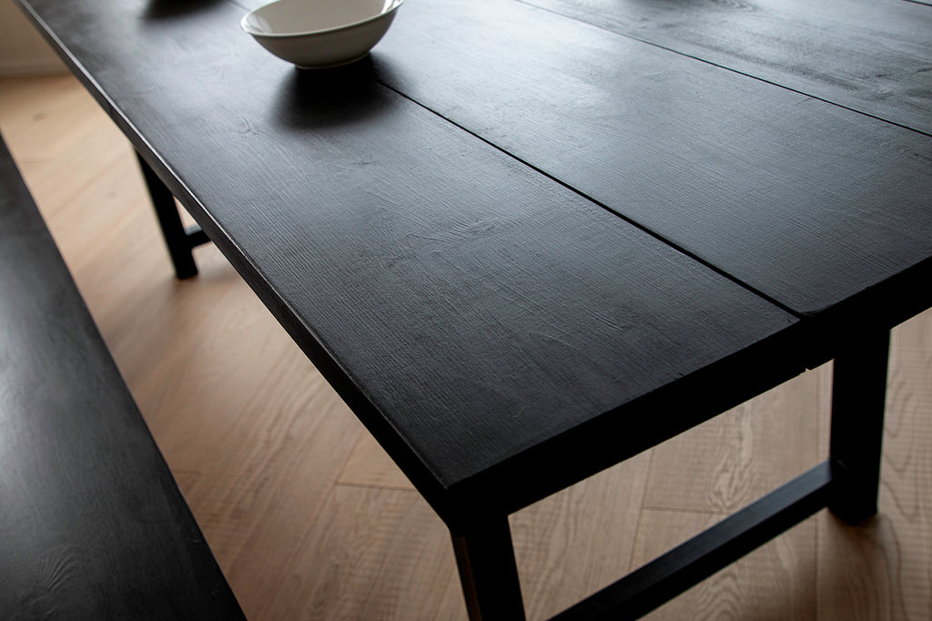 darkwash farmohouse dining table