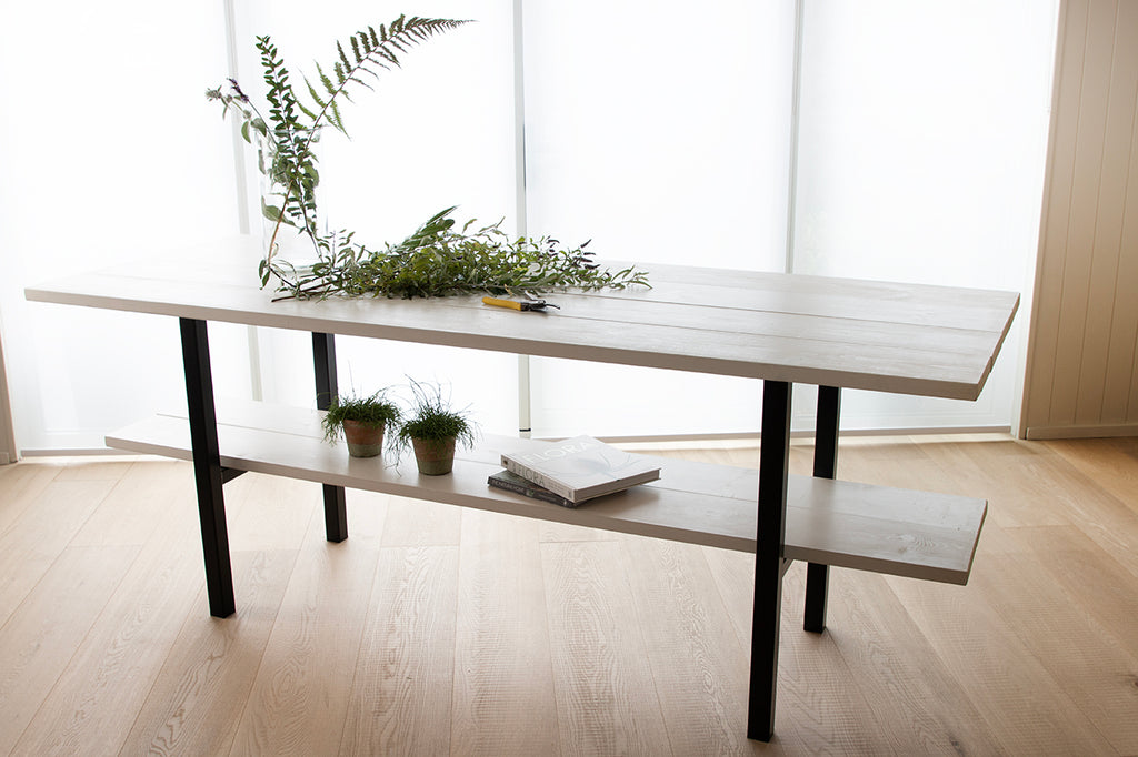 The Modern Rustic Palewash Handmade  Maker's Table